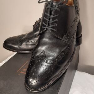 Mens Black Wingtip Oxfords